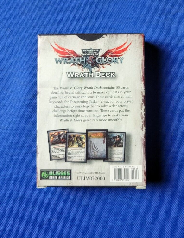 Wrath & Glory Wrath Deck - Warhammer 40k Roleplay Wrath Deck