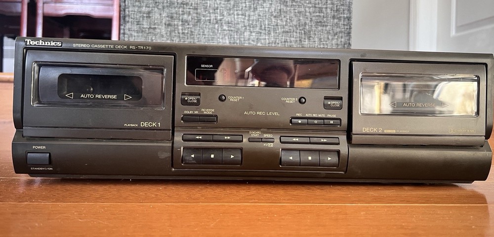 Technics dual cassette deck RS-TR170. Tested Works