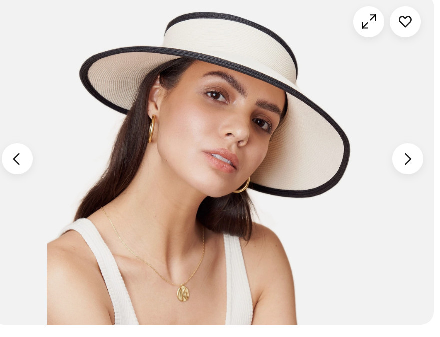 Pineapple & Star Vienna Visor Tan w/ Bow Straw Sun Hat Adjustable Packable UPF