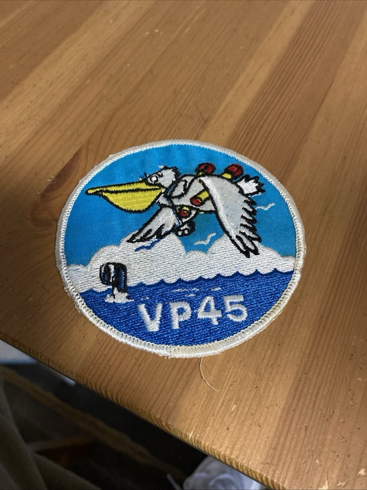4" NAVY VP-45 SQUADRON PELICANS EMBROIDERED PATCH