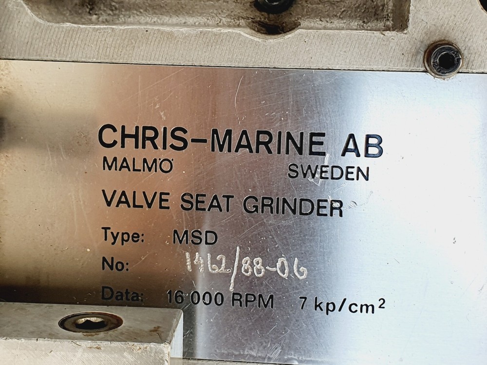 CHRIS MARINE MSD Engine Valve Seat Grinder Grinding Machine, Air Driven # 1