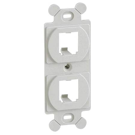 Panduit Cf1062why 106 Module Frame,Mini Com,2 Port,White