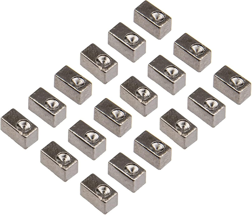 18Pcs Yootones Tremolo Bridge Saddle String Lock Insert Blocks Black