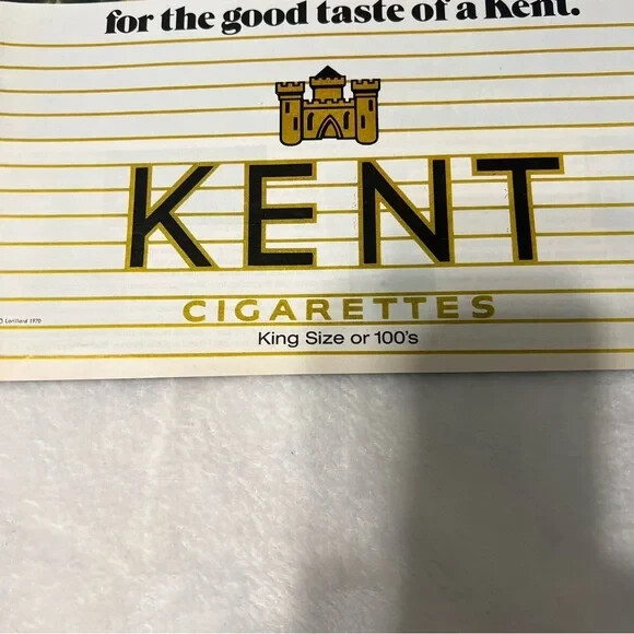 1970 Kent Cigarettes Original Vintage Print Ad