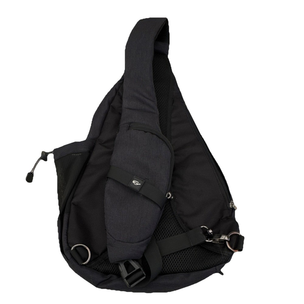 TURNWAY Black Hiking Backpack USB Port Adjustable Strap Multiple Compartments