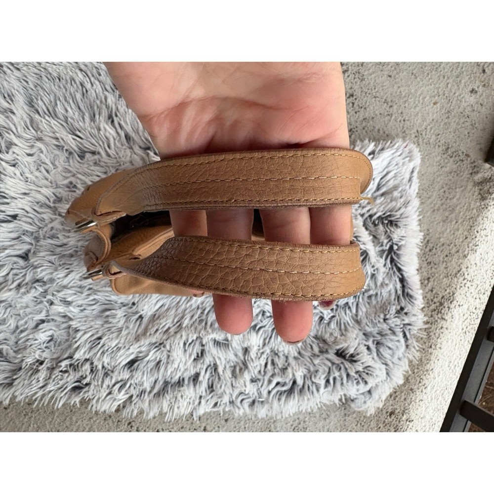 Prada 100% Authentic Light Brown Leather Shoulder Bag EUC