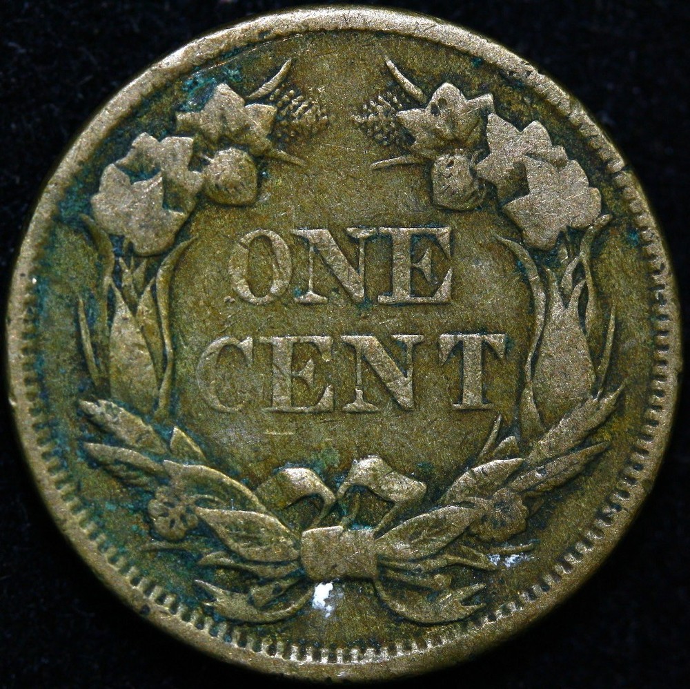 1857 1C Flying Eagle Cent #X45