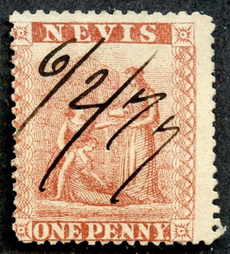 Nevis - Sc #14, Used.  2017 SCV $25.00