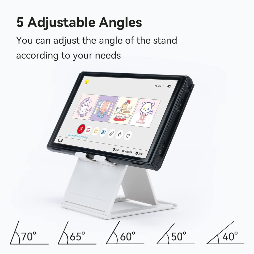 GeekShare Table Play Stands Holder for Switch phone Tablet Adjustable Foldable