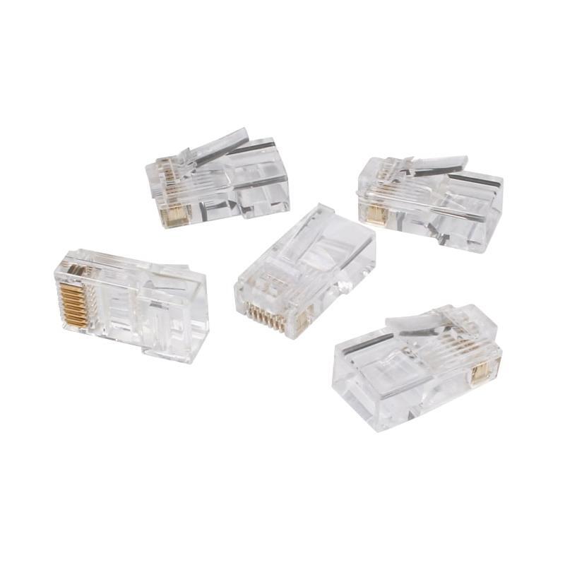 Ideal 85-377J CAT6 Feed-Thru Modular Plugs, 100/Jar