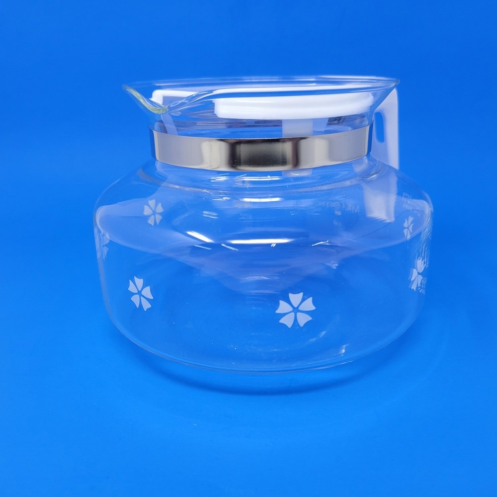 Vintage Mr Coffee Glass Decanter D-7C 10 Cup Snowflake Pattern Replacement