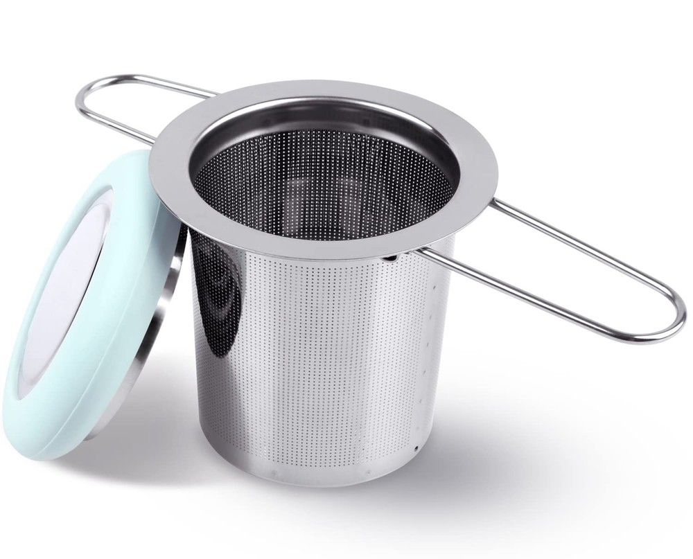 Tea Infuser Stainless Steel Tea Strainer Folding Handle Tea Filter Extra Fine Me