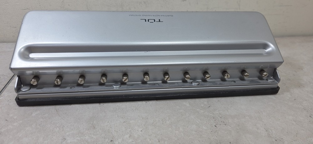 TUL Custom Note-Taking System Discbound 12-Hole Punch Silver Heavy Duty