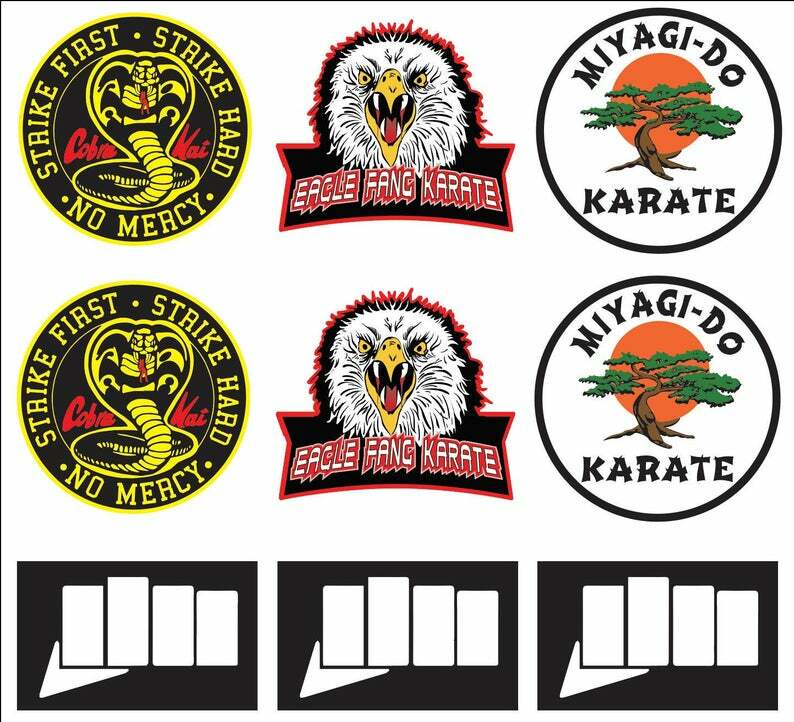 Sticker Bundle: Cobra Kai, Eagle Fang, Miyagi-Do