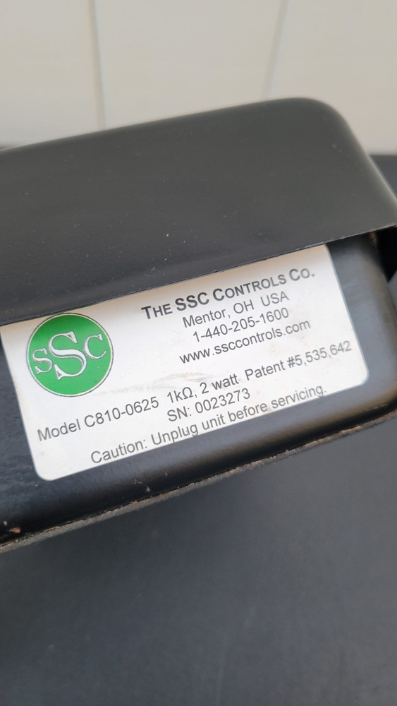 SSC Controls C810-0625 Foot Pedal Switch Variable Speed Controller – 1kΩ 2W –...