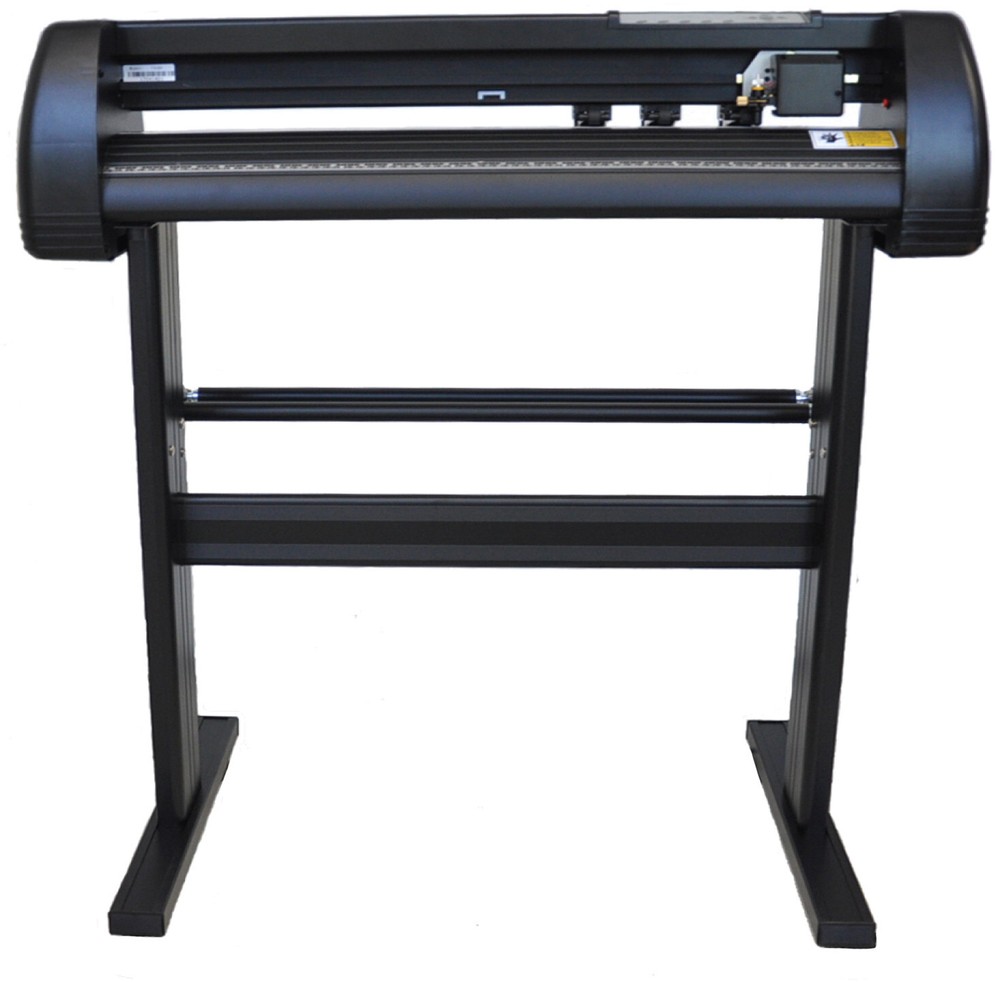 28" Vinyl Cutter Plotter Sign Cutting Machine Software 3 Blades LCD Screen Laser