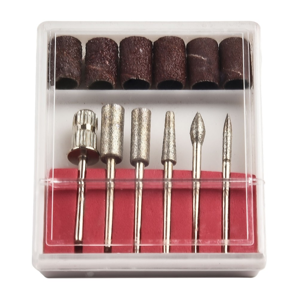 12pcs Electric Nail Drill Bits File Tool Manicure Machine Grind Head Tools Pack