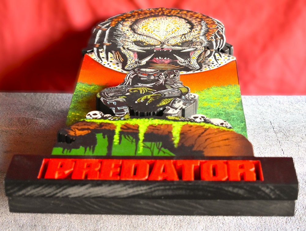 Predator Hand Crafted 3D Wooden Diorama Wall Décor