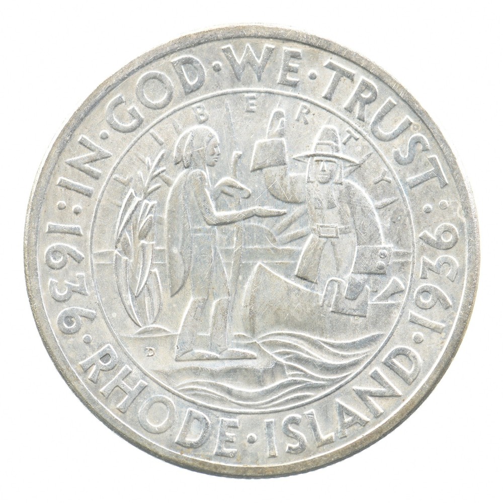 1936-D Rhode Island Commemorative Half Dollar *1913