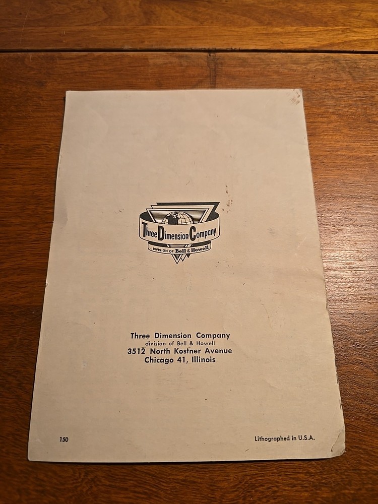Vintage Manual For Streamliner 500 Projector