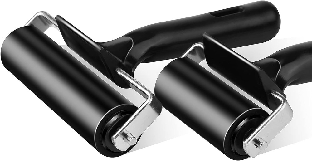 Professional 2.2 Inch Rubber Roller Tool - Essential for Printmaking & Art
