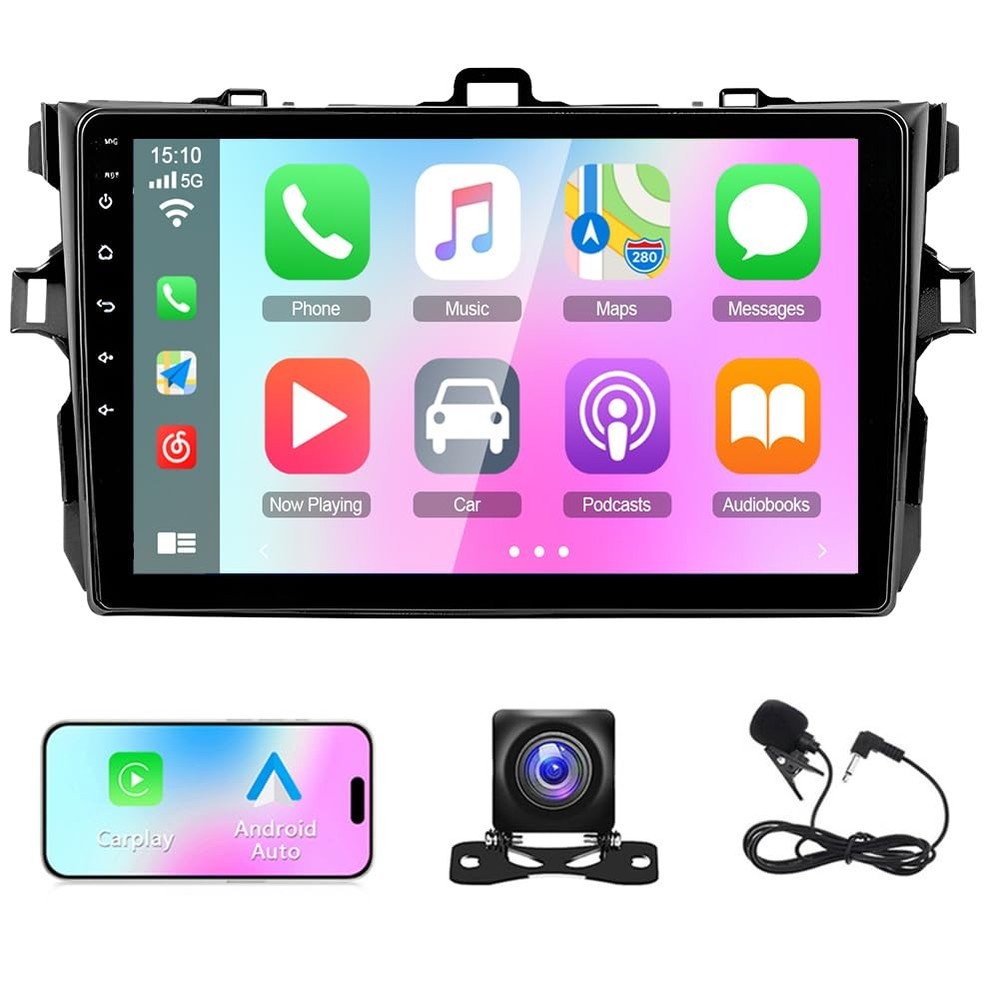 Android 13 Car Stereo for Corolla 2009-2013 CarPlay Android Auto GPS Bluetooth
