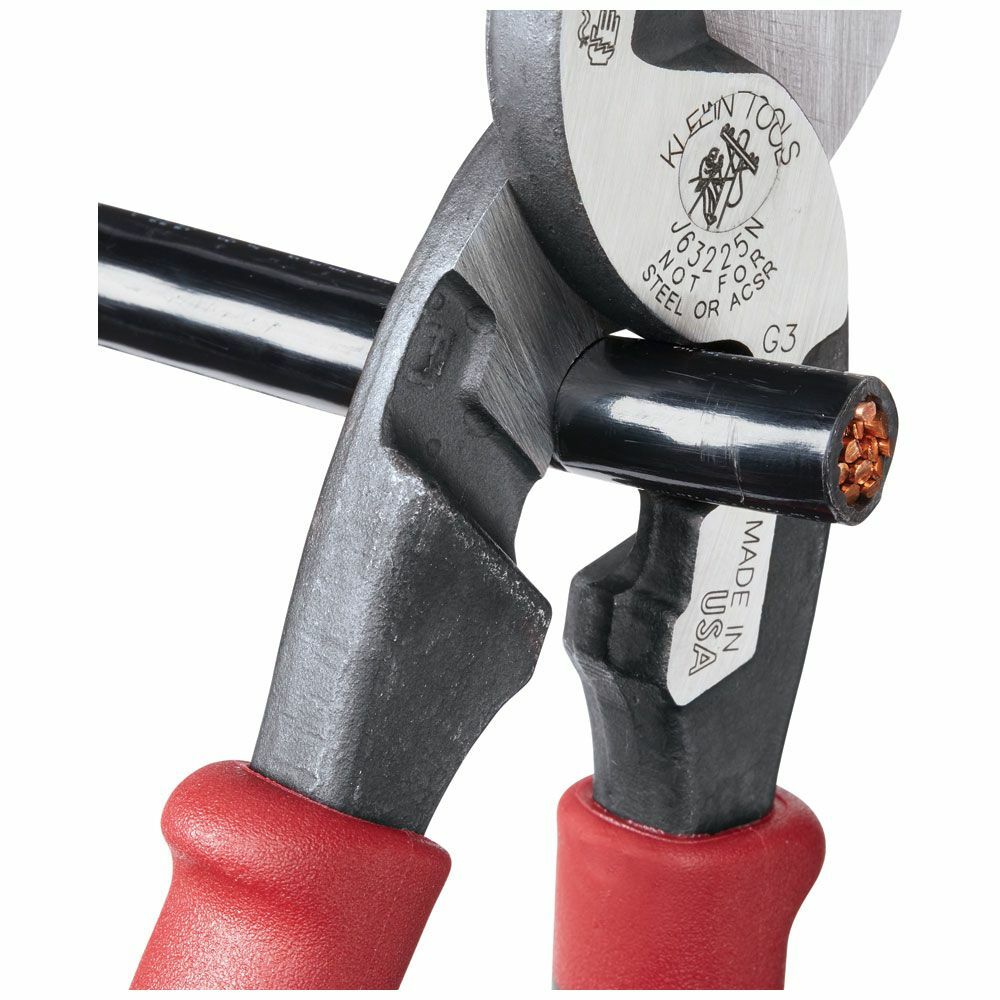Klein Tools J63225N Journeyman High-Leverage Wire Cable Cutter and Stripper