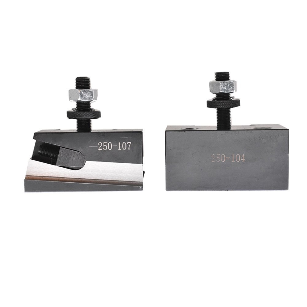 6Pcs AXA 250-100 Size Piston Type Quick Change Tool Post Set For Lathe 6-12"