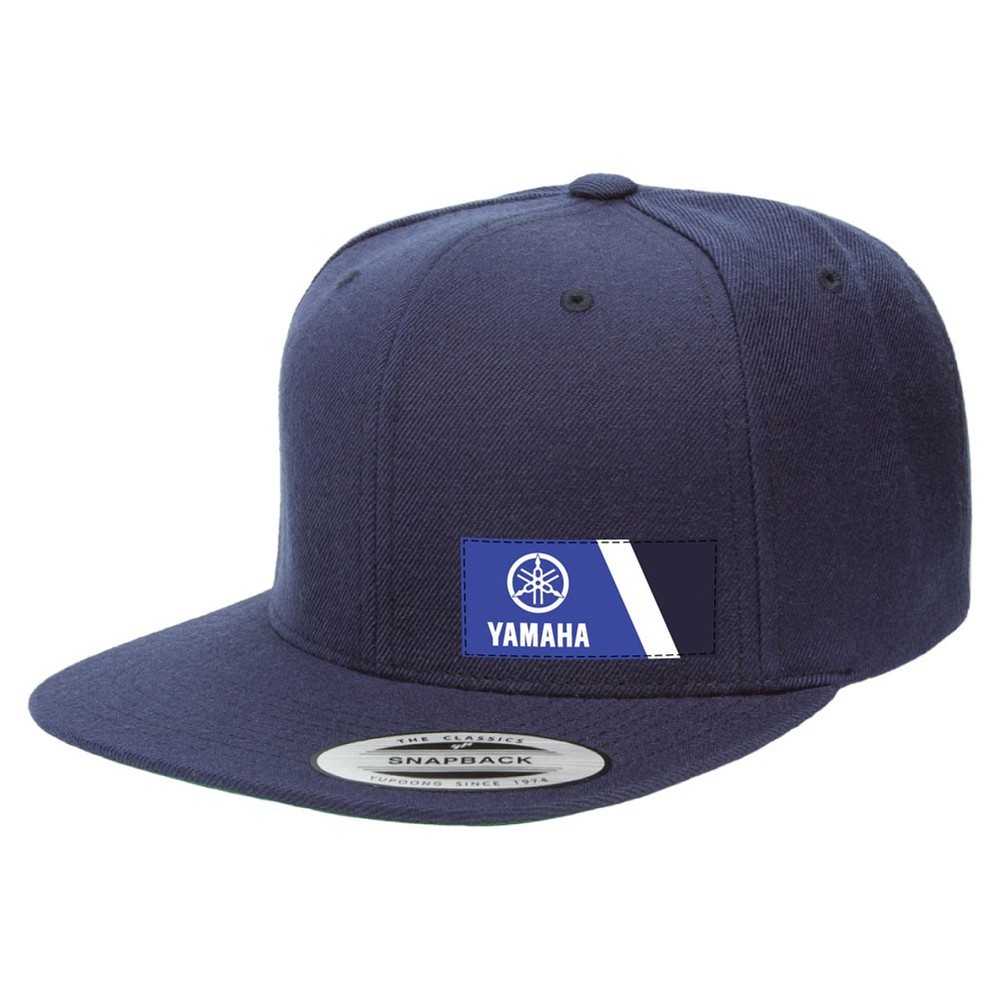 YAMAHA WEDGE snapback hat / navy