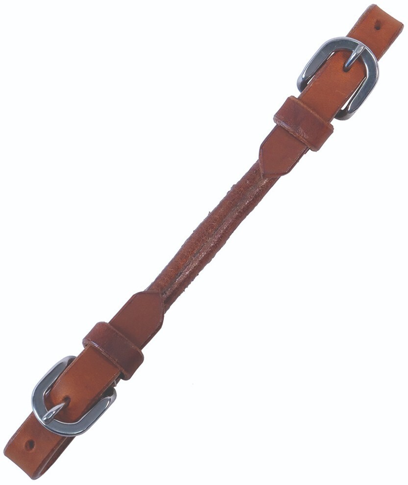 Buffalo Leather Plain Round Harness Curb Strap