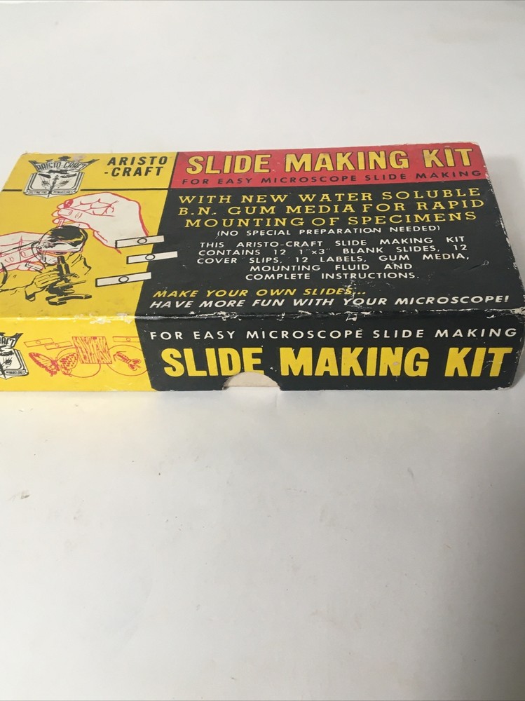 Vintage Aristo Craft Slide Making Kit 9 PCs
