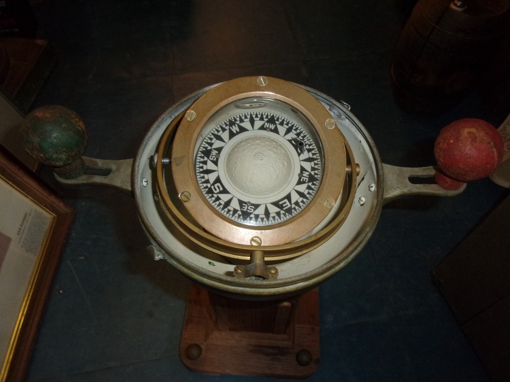 vintage viking binnacle compass