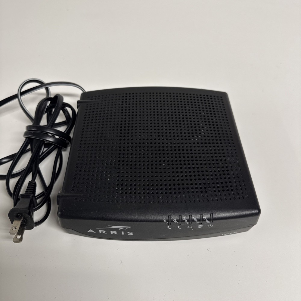 ARRIS TM1602A DOCSIS Cable Modem with Power Adapter
