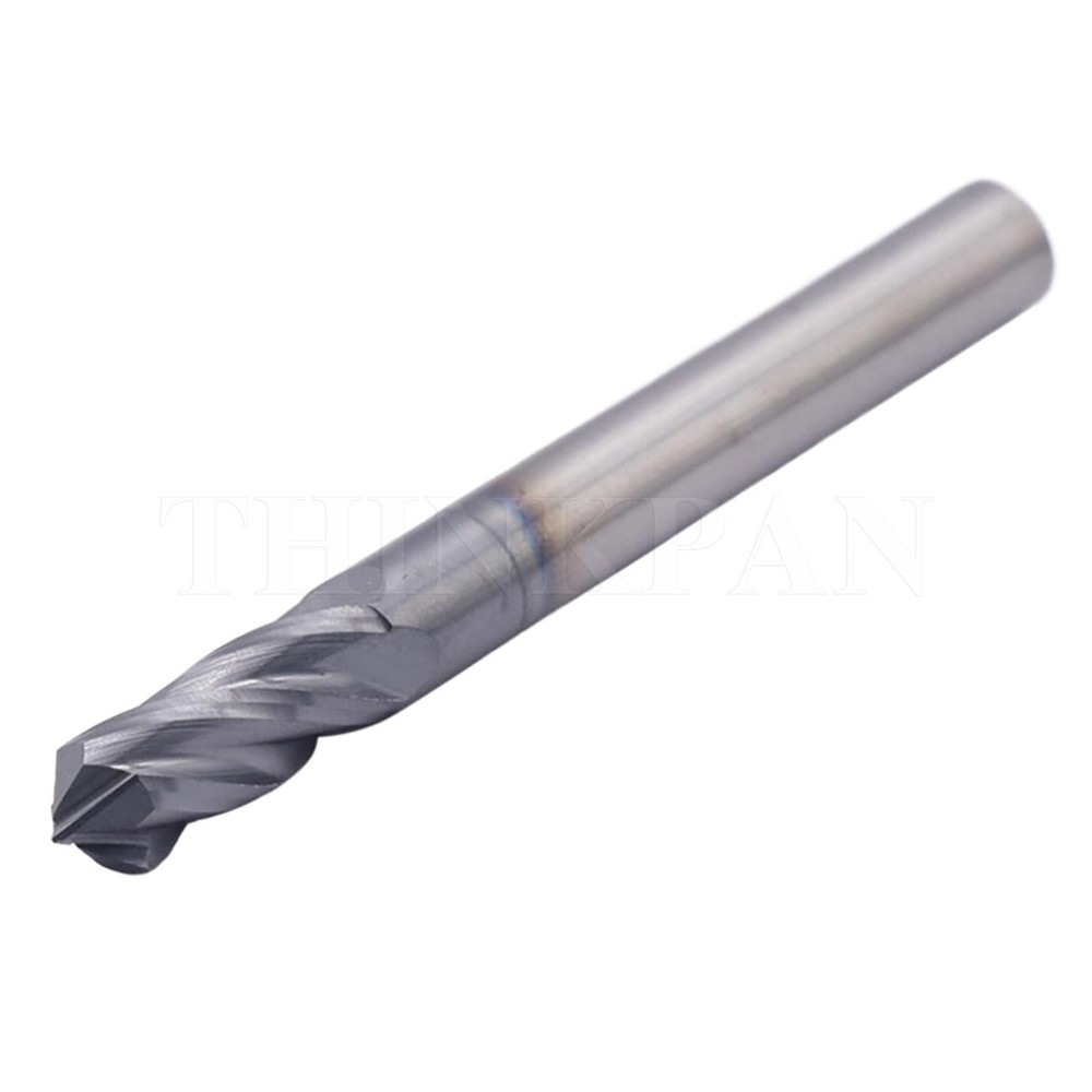 2Pcs 1/4" 4 Flute 90 Degree Solid Carbide Drill Mill - AlTiN Coated