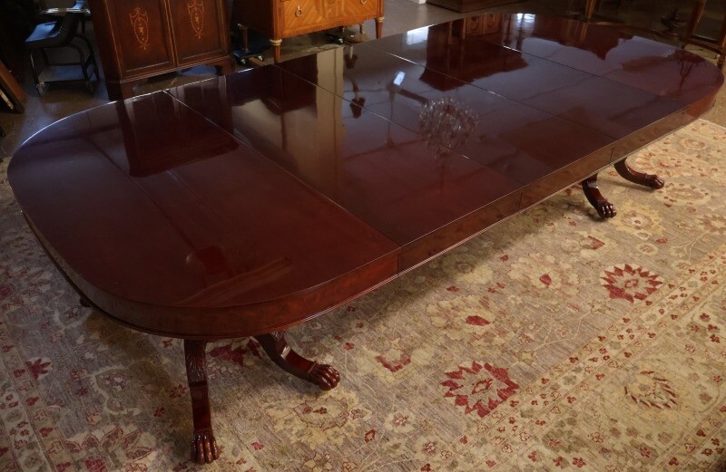 Kindel Winterthur Collection Mahogany Three Leaf Conference Dining Room Table