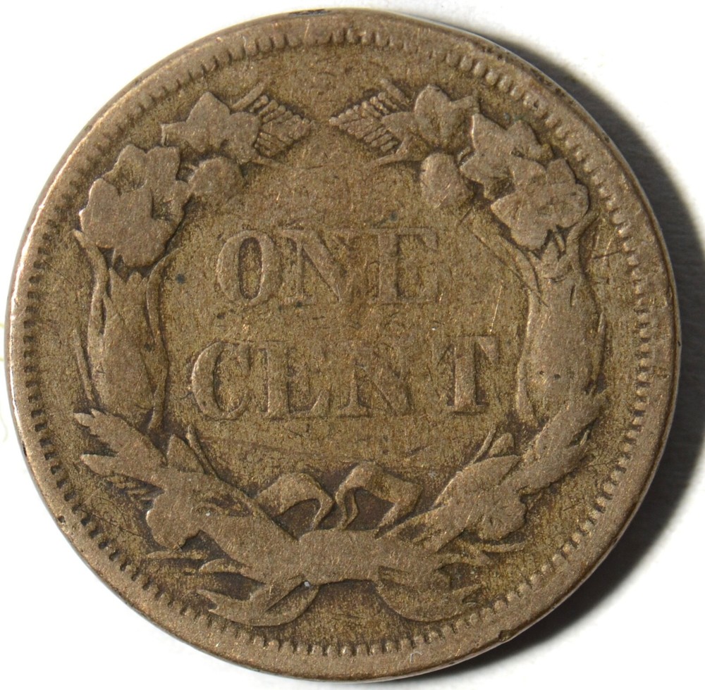 1858 LL Large Letters Flying Eagle Cent