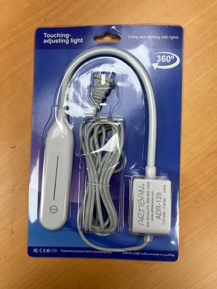 LED light for sewing machines, strong magnetic base, 110V AC plug