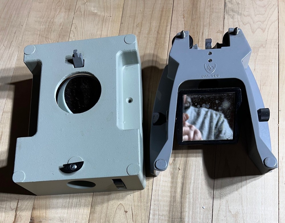 One AO Microscope Base Cat.#56B, Another Unknown Maker, Microscope Base