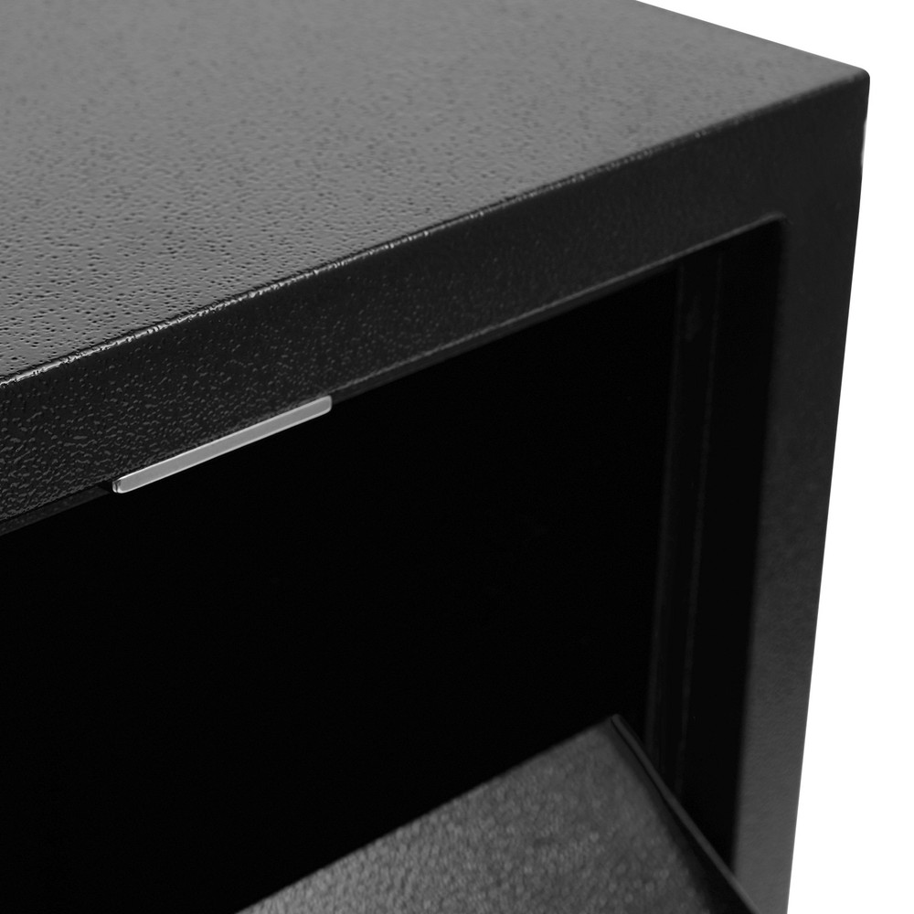 Parcel Drop Box, Package Delivery Box, Large Mail Box with Key Lock Black