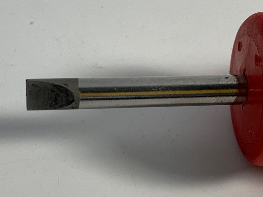 Snap On Tools Stubby Screwdriver Set Flat Slotted Tip SHD1 RED