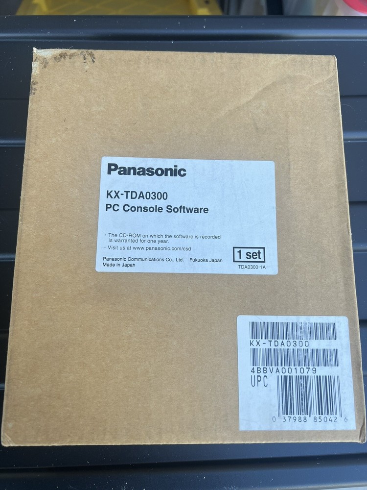 Panasonic KX-TDA0300 PC Console Software *New In Original box*