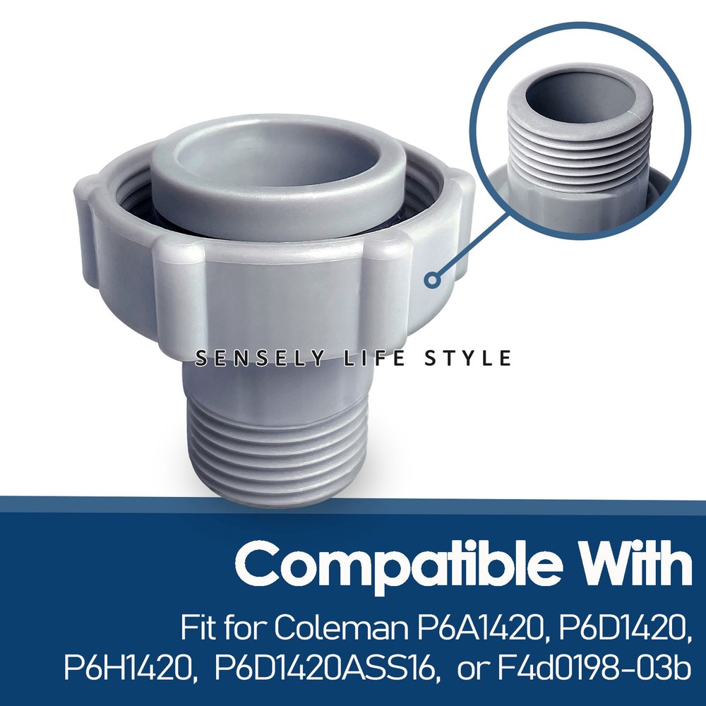 Swimming Pool Drain Fitting Replacement Compatible with Coleman Pool, Adapter