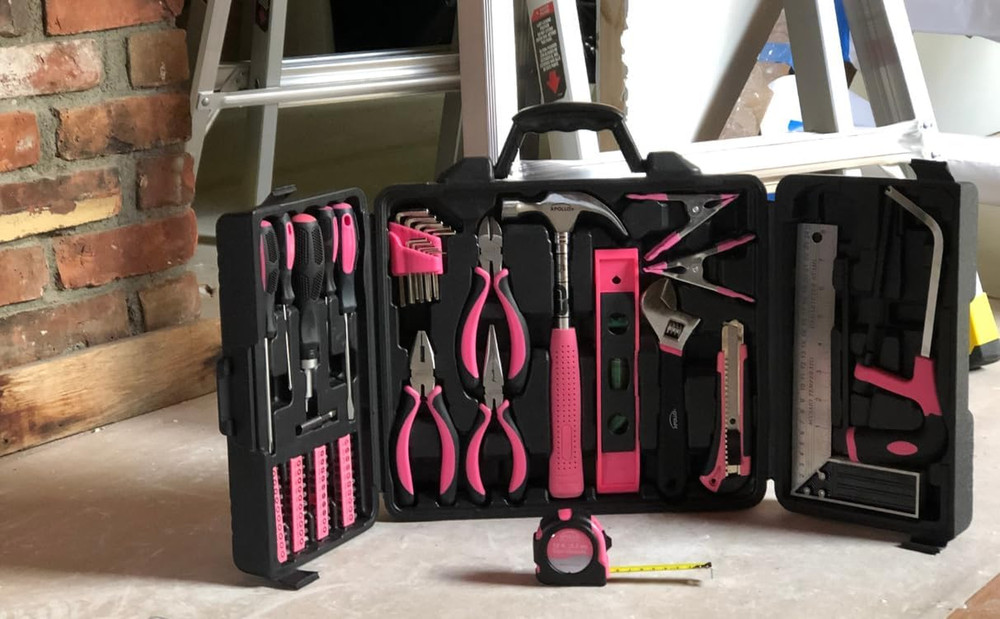 Tools 71 Piece Complete Household Tool Set with Clamp, Hacksaw, Carpenter Square