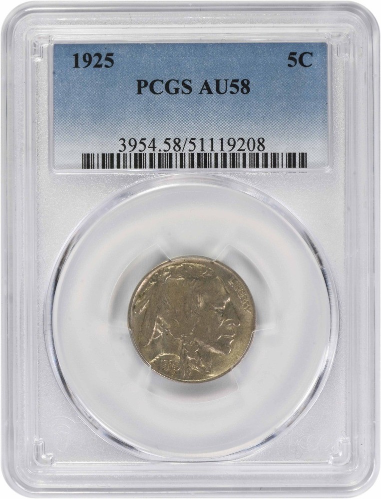 1925 Buffalo Nickel AU58 PCGS