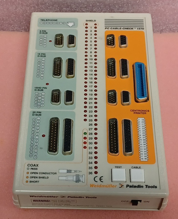 Paladin Tools PC Cable Check WEIDMULLER 1570