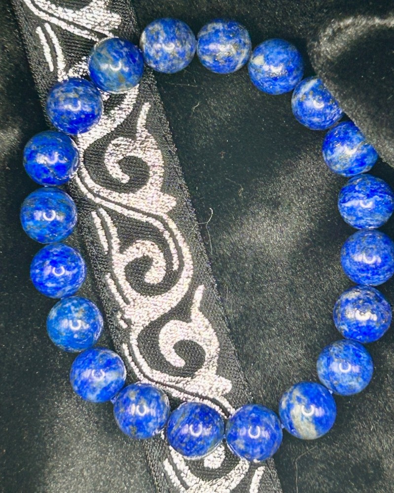 Lapis Lazuli Beaded Stretch Bracelet