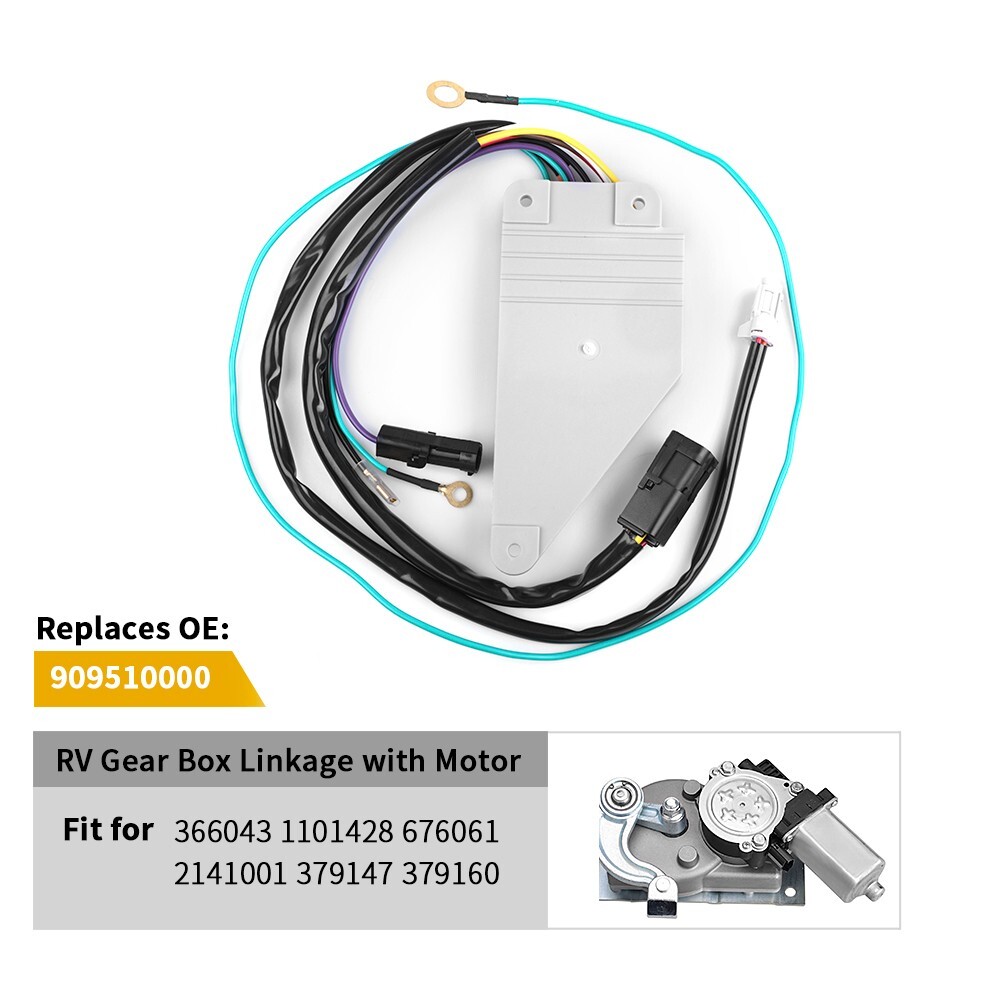 RV Gear Box Linkage+Control Unit Assembly+Motor for Kwikee Electric Step Replace