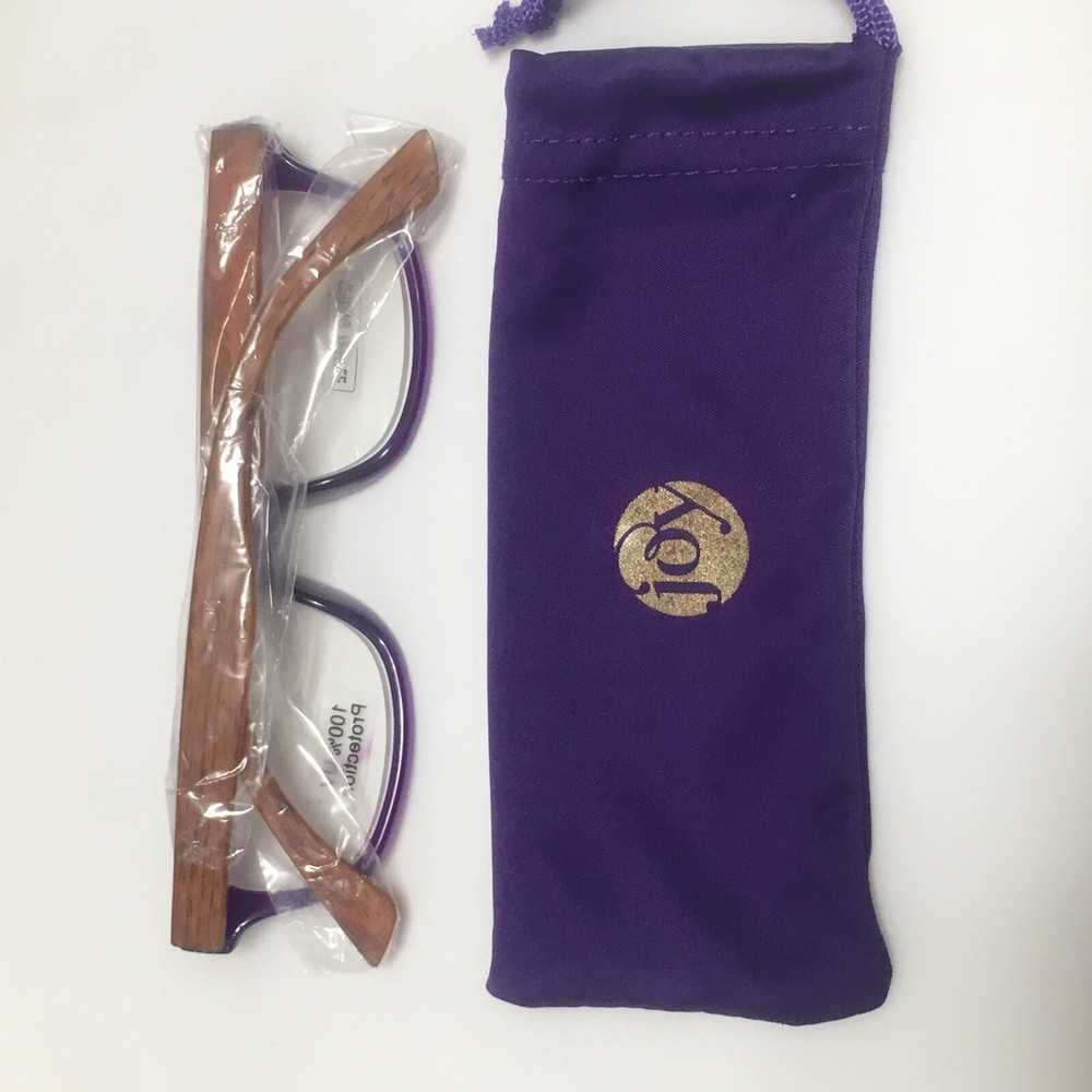 Joy Mangano Purple Reader Glasses Spring Temple Lens +3.50 - 9C