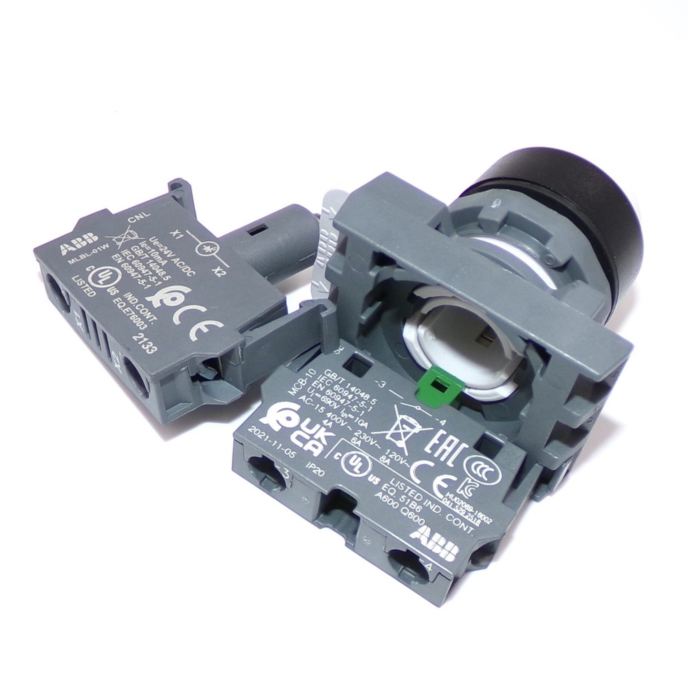 ABB Robotics IRC5 Controller Illuminated Motor Pushbutton w/ 1 N.O. Contact