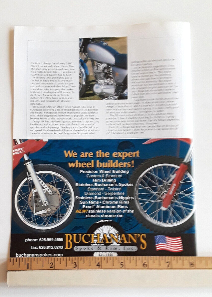 1980 YAMAHA SR500 ORIGINAL 2006 ARTICLE